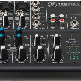 Mackie 402VLZ4, 4-channel Ultra Compact Mixer with High-Quality Onyx Preamps with MR DJ Headphones, 1/4" TRS Cables, & XLR Cable Bundle