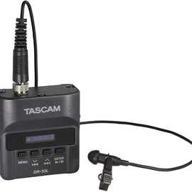 Tascam DR-10L Portable Digital Audio Recorder with Lavalier Microphone