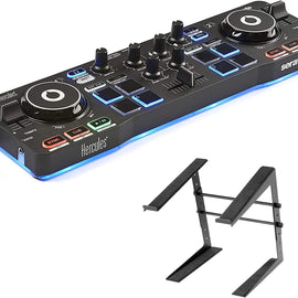 Hercules DJ Control Starlight Compact Controller + Stand