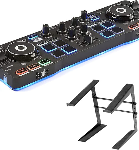 Hercules DJ Control Starlight Compact Controller + Stand