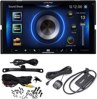 Alpine iLX-W670 7" Mechless Bluetooth Car + Sirius Tuner + Backup Camera Bundle