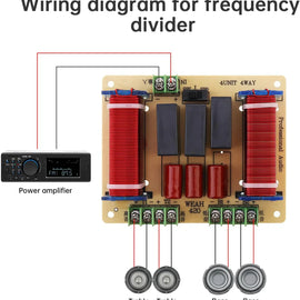 MR DJ CR1200 3-Way Replacement Speaker Subwoofer Crossover