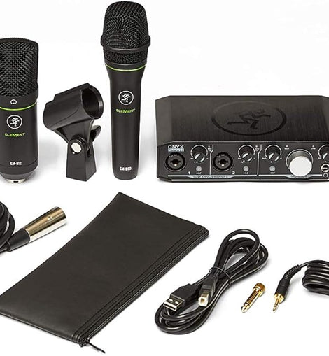 Mackie Performer Bundle With ProFX6V3 Mixer EM-89D Mics and Headphones