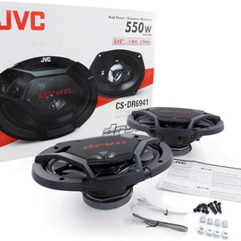 JVC CS-DR6940 550W 6x9 4-Way Coaxial Speakers