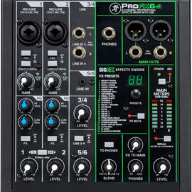Mackie ProFX6v3 6-Channel Mixer with Built-in Effects and USB + SR450 Headphone + Pair of XLR Cable+Absolute Magnet Phone Holder