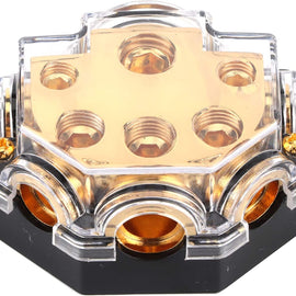 Absolute PD-150G 0-2-4 Gauge 1 in 5 Ways Out Power Splitter Distribution Block