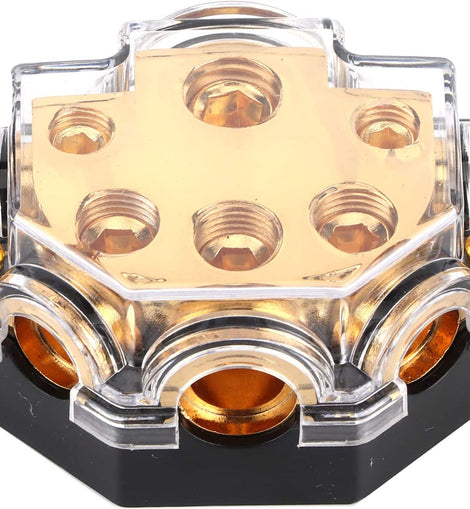 Absolute PD-150G 0-2-4 Gauge 1 in 5 Ways Out Power Splitter Distribution Block