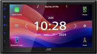 JVC KW-M595BT Digital Media Receiver 6.8" Capacitive Touch Monitor Apple CarPlay- Android Auto w/License Plate
