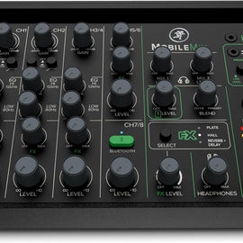 Mackie MobileMix 8-Channel USB-Powerable Mixer for Streaming and Recording with Smartphones and DSLR Cameras, Live Streaming with Instruments, Microphones, Bluetooth