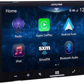 Alpine iLX-W670 7" Mechless Bluetooth Car Receiver Deck with Sirius Tuner and Voxx HD Wide Angle Backup Camera Bundle. Android and iPhone Bluetooth Integration for Android Auto and Apple Car Play