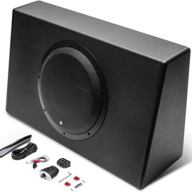 New Rockford Fosgate P300-12 12" 300 Watt Single Powered Subwoofer Sub Enclosure