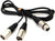 MR DJ CXFDXM12 12FT Single XLR Female to Dual XLR Male Microphone Splitter Cable
