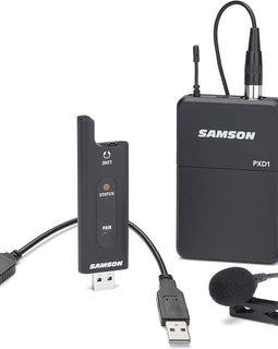 Samson XPD2 Lavalier USB Digital Wireless System with Lavalier Microphone and USB Stick Receiver, Works with Computers and Samson Expedition Portable PA Systems