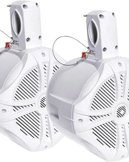 Power Acoustik MWT-65W 6.5″ Waterproof Marine Wake Tower Speakers Pair White