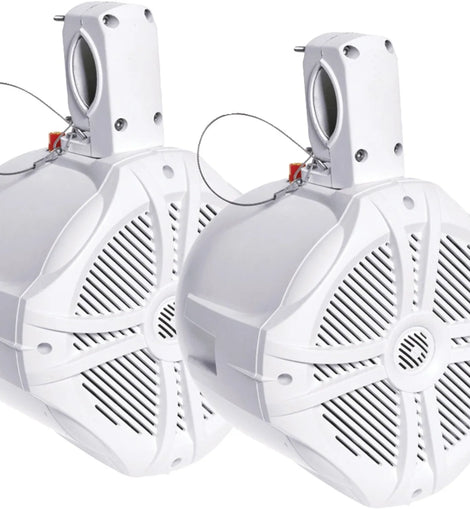 Power Acoustik MWT-65W 6.5″ Waterproof Marine Wake Tower Speakers Pair White