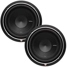 2 Rockford Fosgate P2D4-10 10" Subwoofers + Sealed Sub Box Enclosure