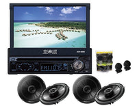 Absolute AVH-9000 7-Inch In-Dash Multimedia Touch Screen System With 2 Pairs Of Pioneer TS-G1645R 6.5 Speakers and Absolute TW600 Tweeter