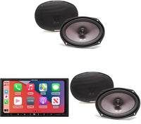 Alpine iLX-407 7" Multimedia Carplay Android Auto & 2 Pairs SXE-6926S 6x9 Coax Speakers