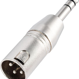 MR DJ XMTRS-2 1/4" TRS to Balanced XLR Male Adapter 2-Pack