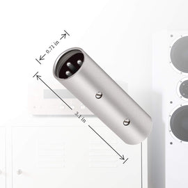 MR DJ AXLRMM-2 3-Pin XLR Male to 3-Pin XLR Male Audio Microphone Cable Extension Adapter Connector 2-Pack