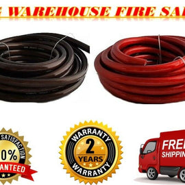 100 FEET PREMIUM 0 GAUGE BLACK & RED POWER + GROUND WIRE CABLE 1/0 GAU CAR AUDIO