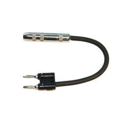 Yorkville BANANAPLUG 1/4 TS Female to Dual Banana Plug Adaptor