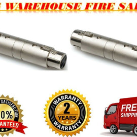 2 Hosa GXX-145 Gender Changer XLR 3 Pin Female to XLR 3 Pin Female