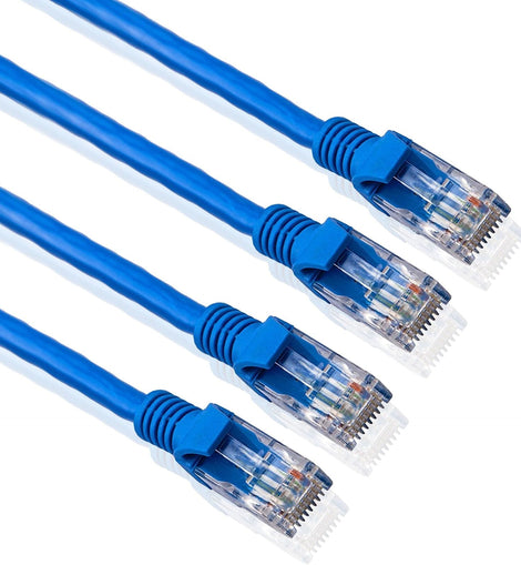 4 American Terminal EPC3BL 3' Cat6a Ethernet network patch cable RJ45 23AWG 600M solid copper
