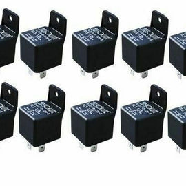 10 PACK Bosch Styl 12 VOLT DC 40 AMP SPTD AUTOMOTIVE RELAY 5 PIN W/ MOUNTING TAB