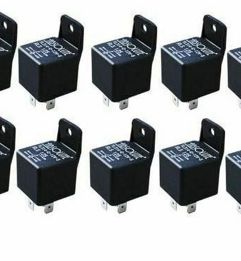 10 PACK Bosch Styl 12 VOLT DC 40 AMP SPTD AUTOMOTIVE RELAY 5 PIN W/ MOUNTING TAB