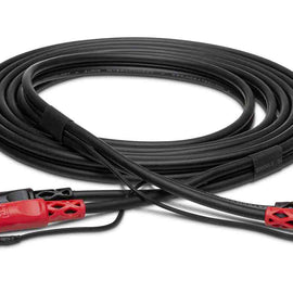 Hosa CRA-201DJ, Dual RCA to Dual Right Angle RCA with Ground Wire Stereo Interconnect Cable - 1 Meter