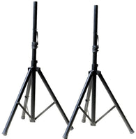 2 PRO Heavy Duty PA DJ Speaker Universal Adjustable Height Tripod Speaker Stands