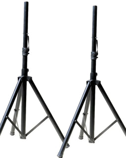 2 PRO Heavy Duty PA DJ Speaker Universal Adjustable Height Tripod Speaker Stands