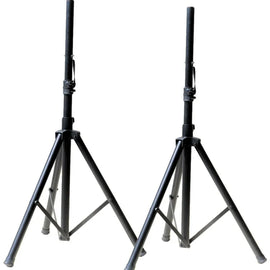 2 PRO Heavy Duty PA DJ Speaker Universal Adjustable Height Tripod Speaker Stands