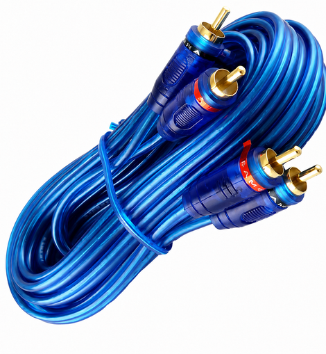 Absolute ABC20B 20' RCA Stereo Cable 2 Male to 2 Male Car Stereo Marine Home Audio