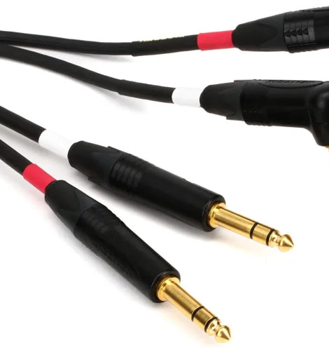 Mogami GOLD-KEY-S-20R Unbalanced Stereo Keyboard Instrument Cable - 20 foot
