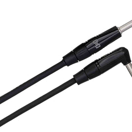 Hosa HGTR-015R, Straight to Right Angle Pro Guitar Cable - 15 Feet