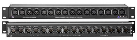 ART Audio P16 Rackmount 16-Ch Balanced XLR Patch Bay Passive Interface Patchbay