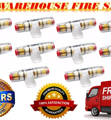 10 MK Audio AGH4 Inline AGU Fuse Holder Fits 4, 8 & 10 Gauge Wire