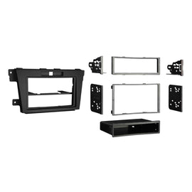 Metra 99-7520B Single/Double-DIN Car Stereo Black Dash Kit - Compatible Fits for MAZDA CX-7 10-12