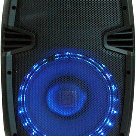 MR DJ PBX1859S 10" 2-Way Passive PA DJ Speaker LED Accent Lighting 1000W Power