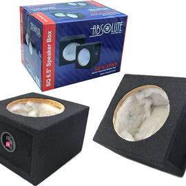 2 Car Audio 6.5" speaker Box Enclosure carpet Texture Terminal Cups