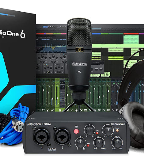 PreSonus AudioBox 96 Studio 25th Anniversary Edition with Studio One Artist and Ableton Live Lite DAW Recording Software