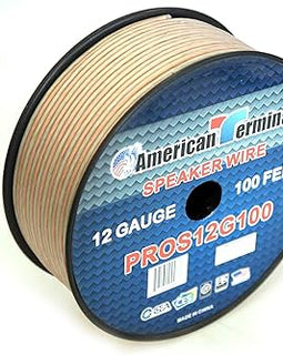 American Terminal PROS12G100 100FT 12 Gauge PRO PA DJ Car Home Marine Audio Speaker Wire Cable