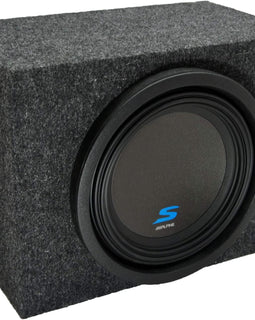 Universal Car Stereo Rearfire Sealed Single 12" Alpine S-W12D4 Type S Car Audio Subwoofer Custom Sub Box Enclosure Package