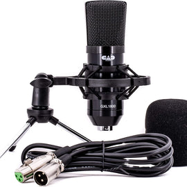 CAD Audio GXL1800 Large Format Side Address Condenser Microphone- Perfect for Studio, Podcasting & Streaming, Black