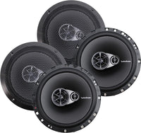 4 Speakers Rockford Fosgate R165X3 6.5" 180W 3 Way Car Audio Coaxial Speakers Stereo