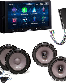 Alpine iLX-W670 Receiver, SXE-1751S 6.5", SXE-1726S, 6.5" & KTA-450 Power Pack