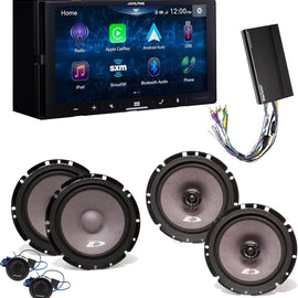 Alpine iLX-W670 Receiver, SXE-1751S 6.5", SXE-1726S, 6.5" & KTA-450 Power Pack