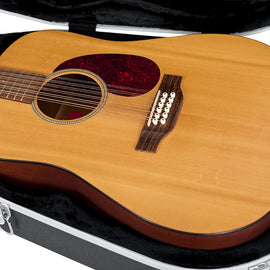 Gator Cases GC-DEEP BOWL Deluxe ABS Molded Case for Acoustic Guitars; Fits Ovation Style Deep Contour Acoustic Guitars